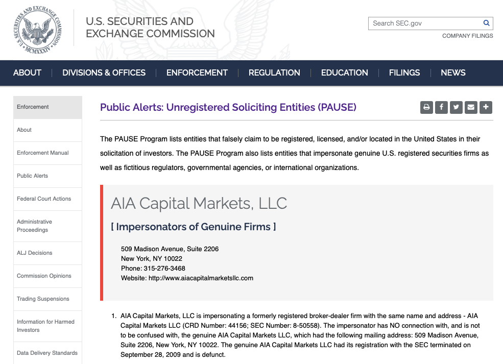 Access International Advisors New York Address