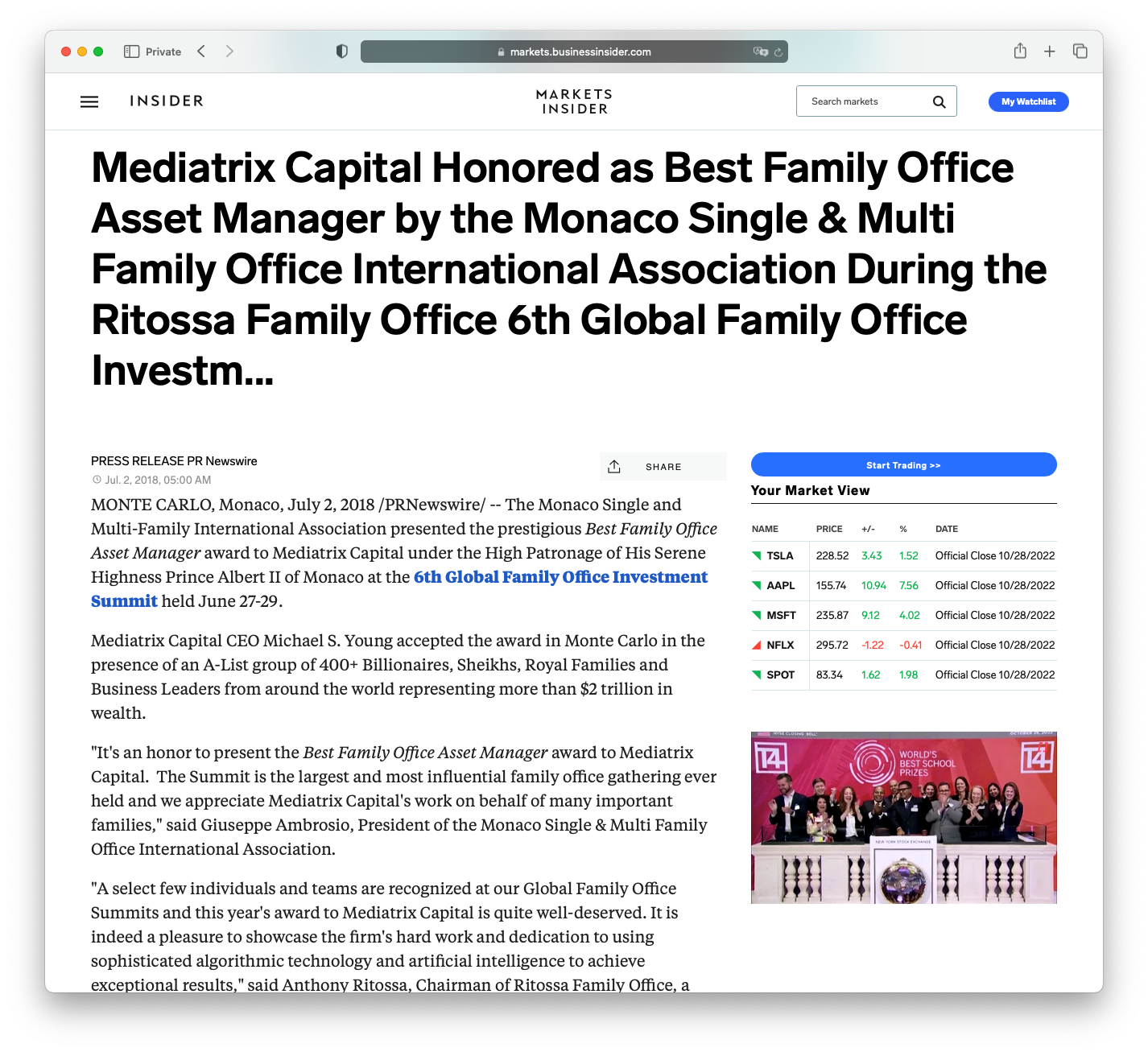 Business Insider Mediatrix